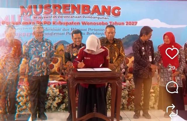 Camat Leksono mengikuti Kegiatan Musrenbang RKPD 2027